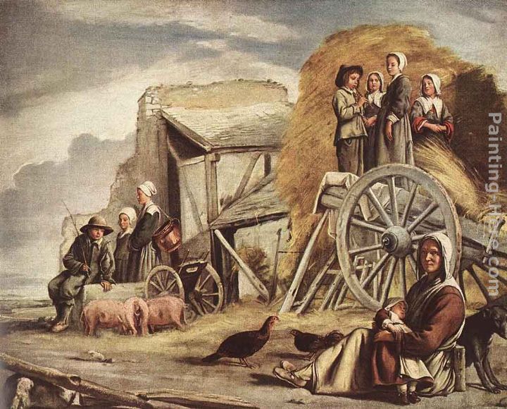 The Cart or Return from Haymaking painting - Louis Le Nain The Cart or Return from Haymaking art painting